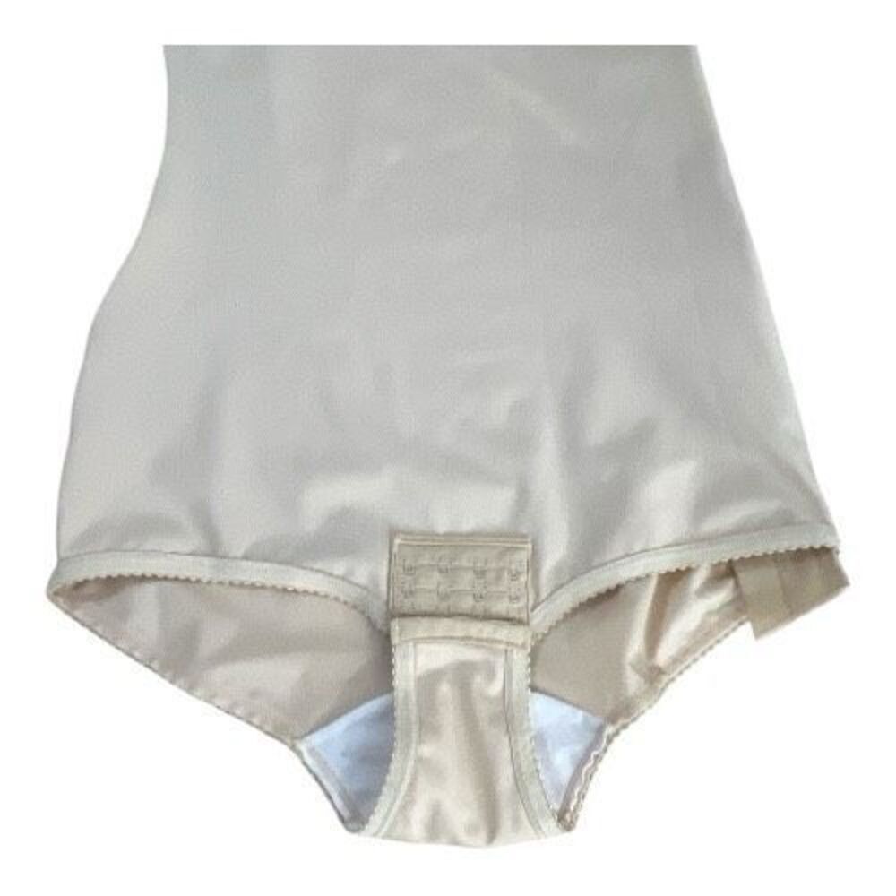 Isavela Compression Post Surgery Bodysuit Beige Large Side Zipper Hook & Eye - Picture 4 of 14